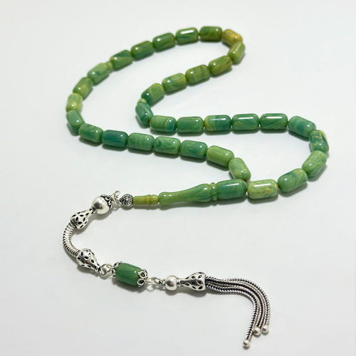 Sıkma Kehribar 925 Ayar Gümüş Tasarım